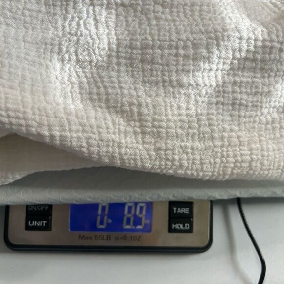 The Handloom Los Angeles Echo Maxi Shirt White Turkish Cotton Gauze One Size - Picture 13 of 13